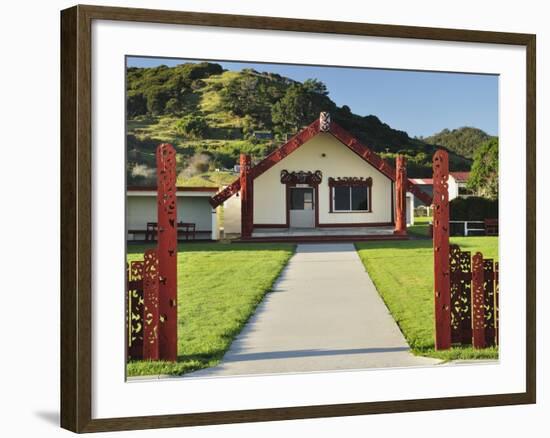 Marae, Torere, Bay of Plenty, North Island, New Zealand, Pacific-Jochen Schlenker-Framed Photographic Print