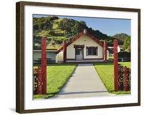 Marae, Torere, Bay of Plenty, North Island, New Zealand, Pacific-Jochen Schlenker-Framed Photographic Print