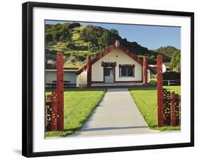 Marae, Torere, Bay of Plenty, North Island, New Zealand, Pacific-Jochen Schlenker-Framed Photographic Print