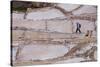 Maras Saltpan Salinas in the Sacred Valley of the Incas, near Cusco, Peru, South America-Julio Etchart-Stretched Canvas