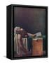 'Marat assassine', (The Death of Marat), 1793, (1937)-Jacques-Louis David-Framed Stretched Canvas