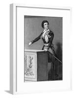 Marat on Rostrum-null-Framed Art Print