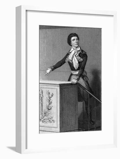 Marat on Rostrum-null-Framed Art Print