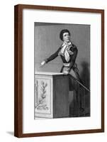 Marat on Rostrum-null-Framed Art Print