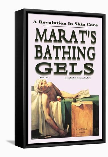 Marat's Bathing Gels: A Revolution in Skin Care-null-Framed Stretched Canvas