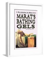 Marat's Bathing Gels: A Revolution in Skin Care-null-Framed Art Print