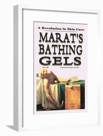 Marat's Bathing Gels: A Revolution in Skin Care-null-Framed Art Print