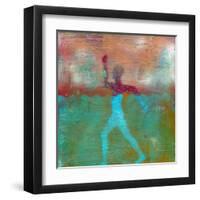 Marathon I Abstract-Ricki Mountain-Framed Art Print