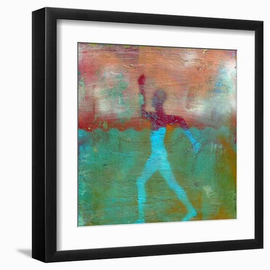 Marathon I Abstract-Ricki Mountain-Framed Art Print