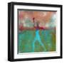 Marathon I Abstract-Ricki Mountain-Framed Art Print