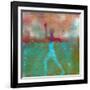 Marathon I Abstract-Ricki Mountain-Framed Art Print