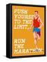 Marathon Push to the Limit Poster-patrimonio-Framed Stretched Canvas