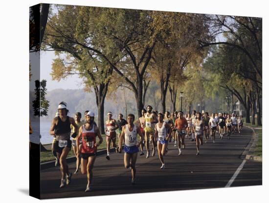 Marathon Race Minneapolis Minnesota, USA-null-Stretched Canvas