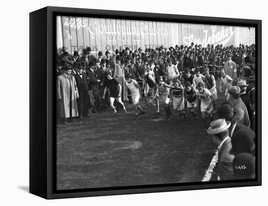 Marathon Race, Seattle (Undated)-Ashael Curtis-Framed Stretched Canvas