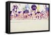 Marathon Runners at the Starting Line-soupstock-Framed Stretched Canvas
