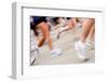 Marathon Runners (In Camera Motion Blur)-soupstock-Framed Photographic Print