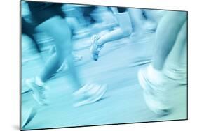 Marathon Runners (Motion Blur)-soupstock-Mounted Photographic Print