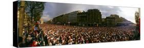 Marathon Runners, Paris, France-null-Stretched Canvas