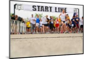 Marathon, Starting Line, Shallow Depth of Field-soupstock-Mounted Photographic Print