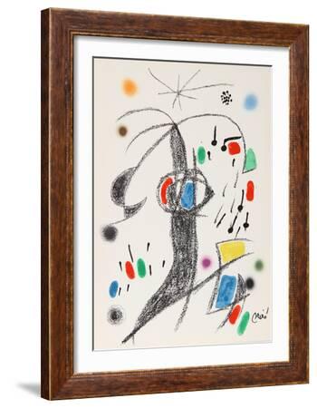 Maravillas con Variaciones Acrosticas en El Jardin de Miro (Number 21)-Joan Miro-Framed Premium Edition