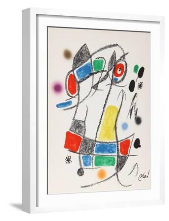 Maravillas con Variaciones Acrosticas en el jardin de Miro (Number 3)-Joan Miro-Framed Premium Edition