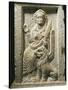 Marble Altar Depicting the Goddess Allat with a Lion-null-Stretched Canvas