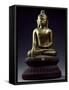 Marble and Gilded Lacquered Buddha Statue, Burma-null-Framed Stretched Canvas