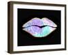 Marble and Gold Lips-Tina Lavoie-Framed Giclee Print