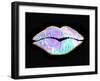 Marble and Gold Lips-Tina Lavoie-Framed Giclee Print