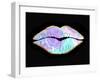 Marble and Gold Lips-Tina Lavoie-Framed Giclee Print