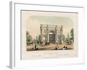 Marble Arch, Oxford Street, London-null-Framed Giclee Print