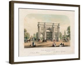 Marble Arch, Oxford Street, London-null-Framed Giclee Print