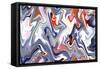 Marble Background Texture. Abstract Painting-Husjak-Framed Stretched Canvas