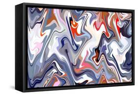 Marble Background Texture. Abstract Painting-Husjak-Framed Stretched Canvas