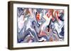 Marble Background Texture. Abstract Painting-Husjak-Framed Art Print
