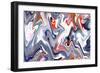 Marble Background Texture. Abstract Painting-Husjak-Framed Art Print