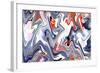 Marble Background Texture. Abstract Painting-Husjak-Framed Art Print