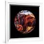 Marble Ball Watercolor Sphere-Swedish Marble-Framed Art Print