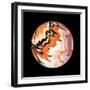 Marble Ball Watercolor Sphere-Swedish Marble-Framed Art Print