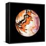 Marble Ball Watercolor Sphere-Swedish Marble-Framed Stretched Canvas