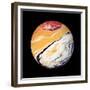 Marble Ball Watercolor Sphere-Swedish Marble-Framed Premium Giclee Print