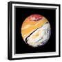 Marble Ball Watercolor Sphere-Swedish Marble-Framed Premium Giclee Print