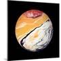 Marble Ball Watercolor Sphere-Swedish Marble-Mounted Premium Giclee Print