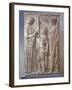 Marble Bas-Relief Depicting Triad of Eleusinian Mysteries with Persephone-null-Framed Giclee Print