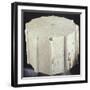 Marble Base from an Anemometer Engraved with the Cardinal Points-null-Framed Giclee Print