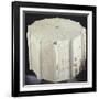 Marble Base from an Anemometer Engraved with the Cardinal Points-null-Framed Giclee Print