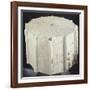 Marble Base from an Anemometer Engraved with the Cardinal Points-null-Framed Giclee Print