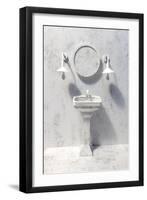 Marble Bathroom, 2019, paper-Isobel Barber-Framed Giclee Print