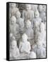 Marble Buddha Images at a Stone Carver's in Amarapura-Lee Frost-Framed Stretched Canvas