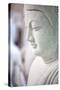 Marble Buddha Images Waiting to Be Finished at a Stone Carver's in Amarapura-Lee Frost-Stretched Canvas